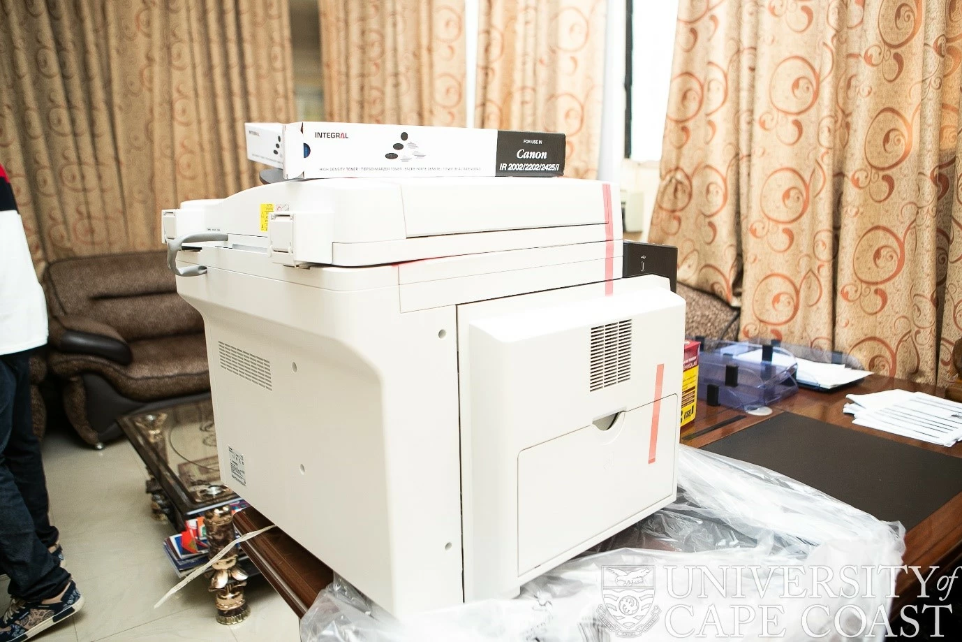Dr. Thomas Hormenu Donates Photocopier Machine to Department of HPER