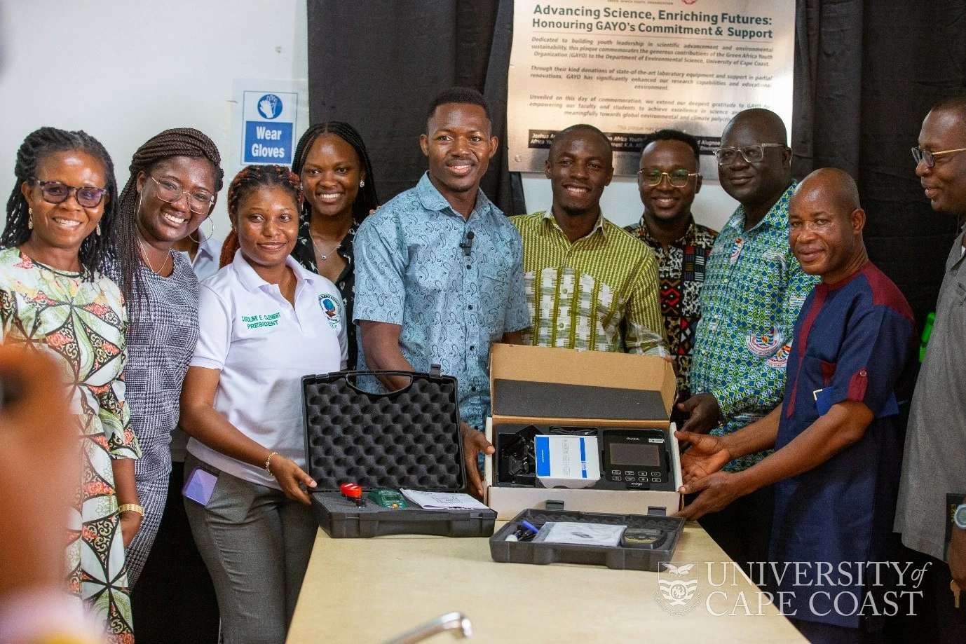 GAYO Donates Laboratory Equipment to Department of Environmental Science